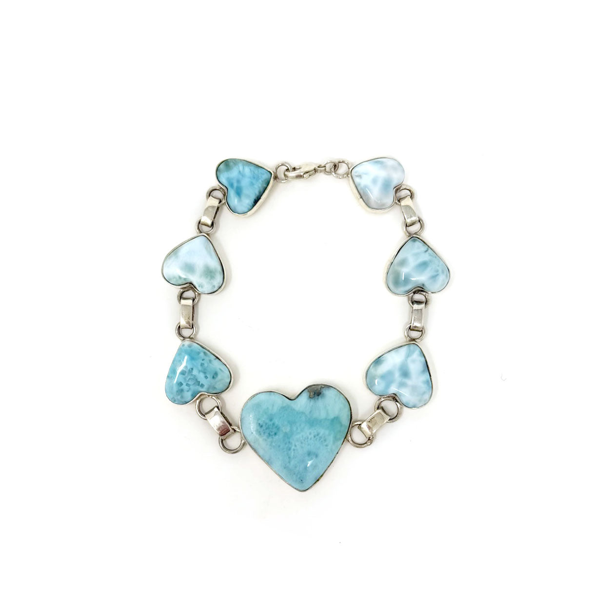 Larimar Heart Bracelet