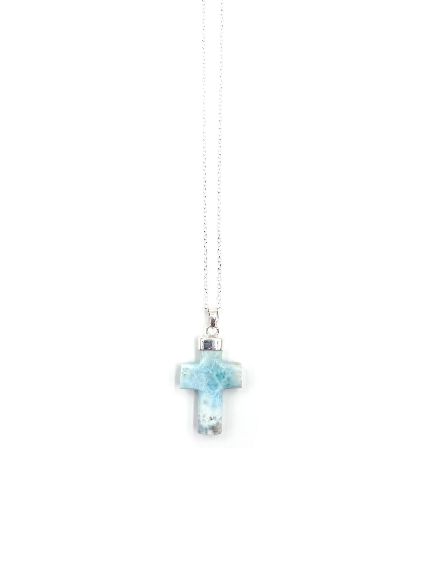 Larimar Cross Pendant