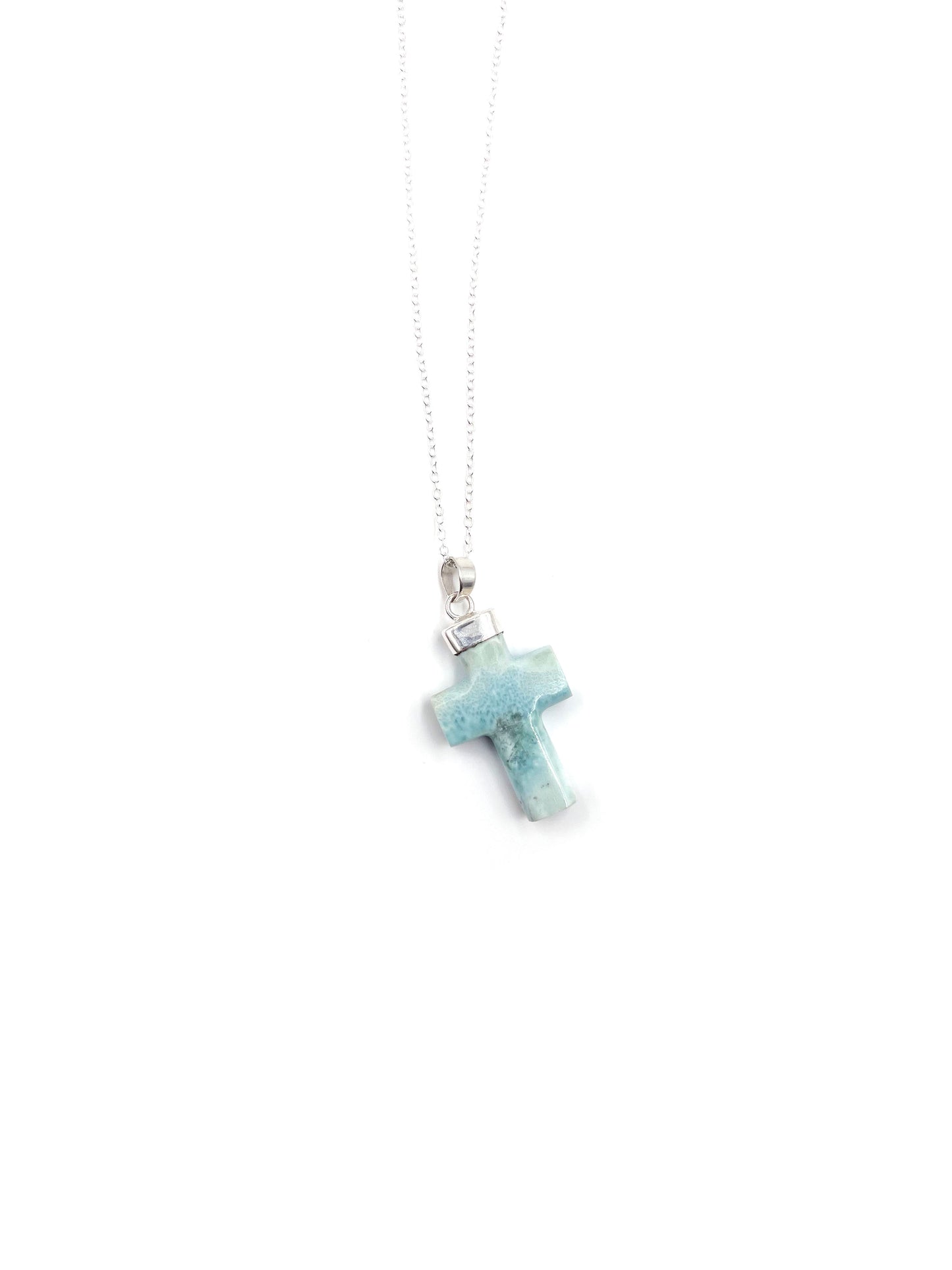 Larimar Cross Pendant