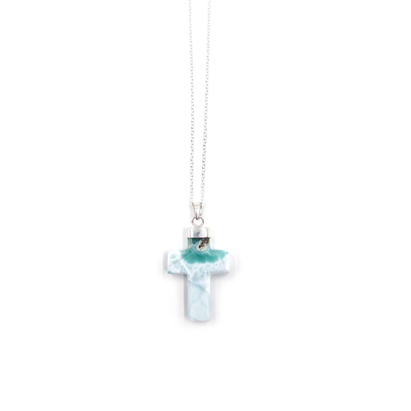 Larimar Cross Pendant
