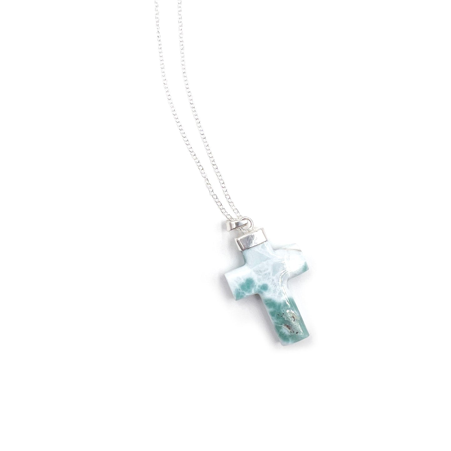 Larimar Cross Pendant
