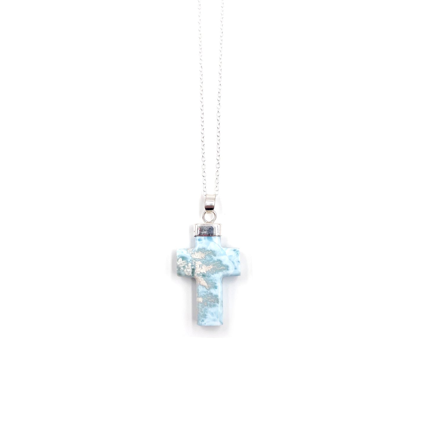 Larimar Cross Pendant