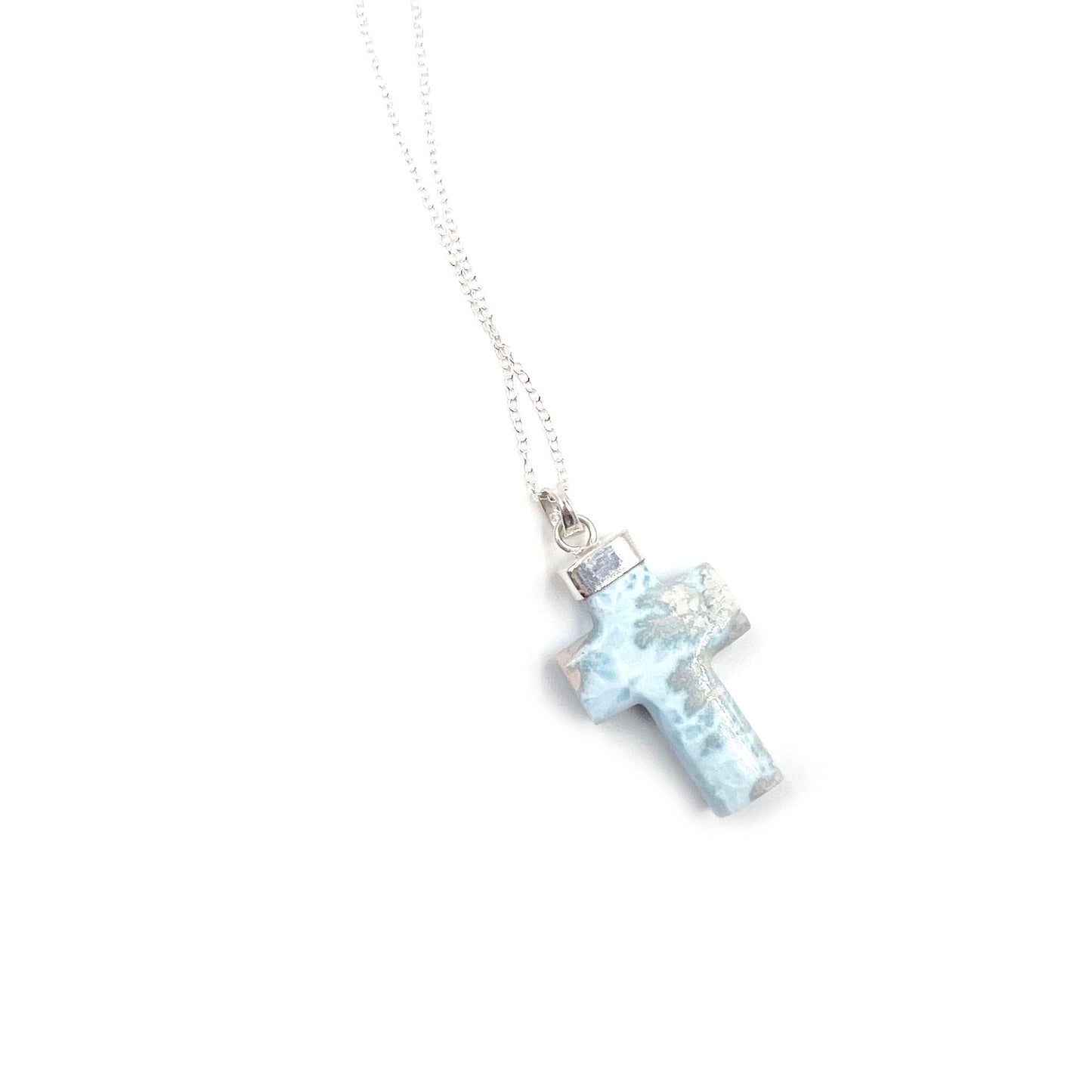 Larimar Cross Pendant