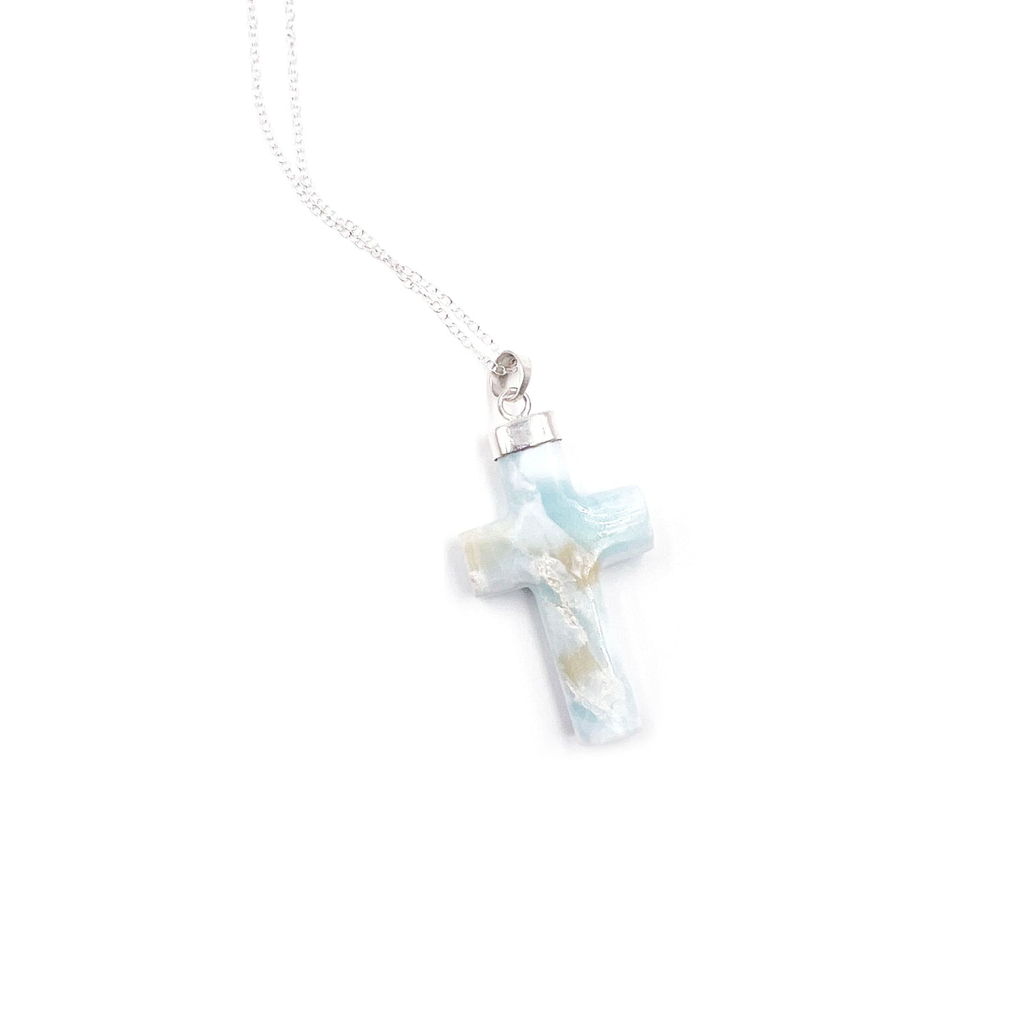 Larimar Cross Pendant
