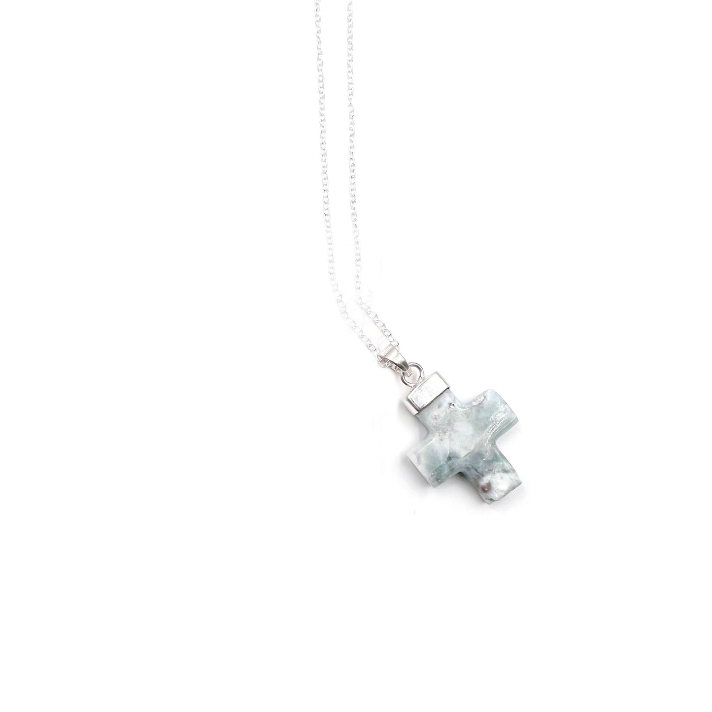 Larimar Cross Pendant