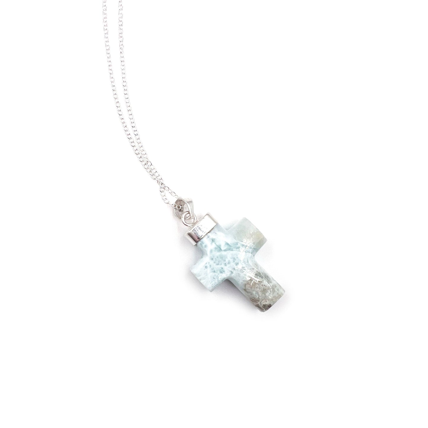 Larimar Cross Pendant