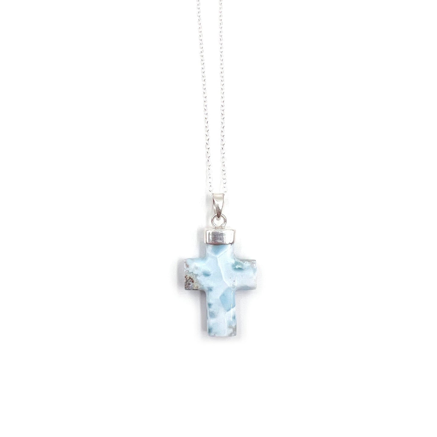 Larimar Cross Pendant