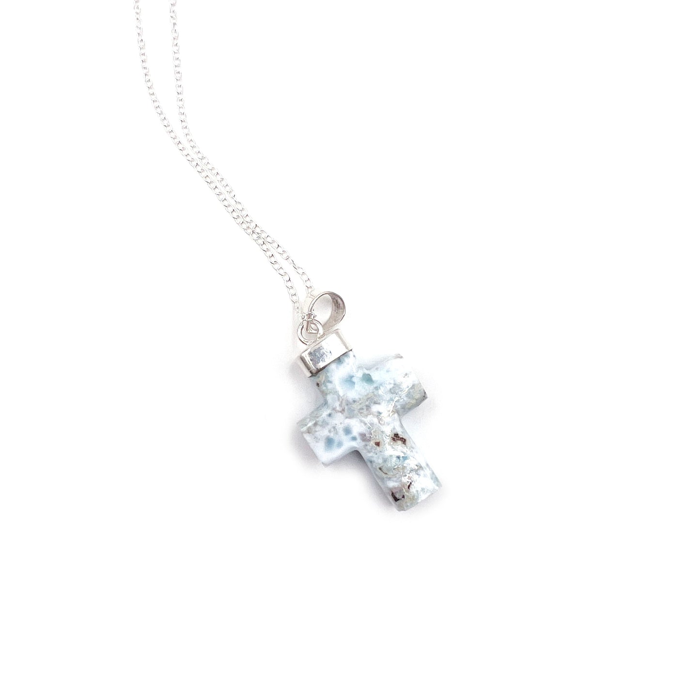 Larimar Cross Pendant