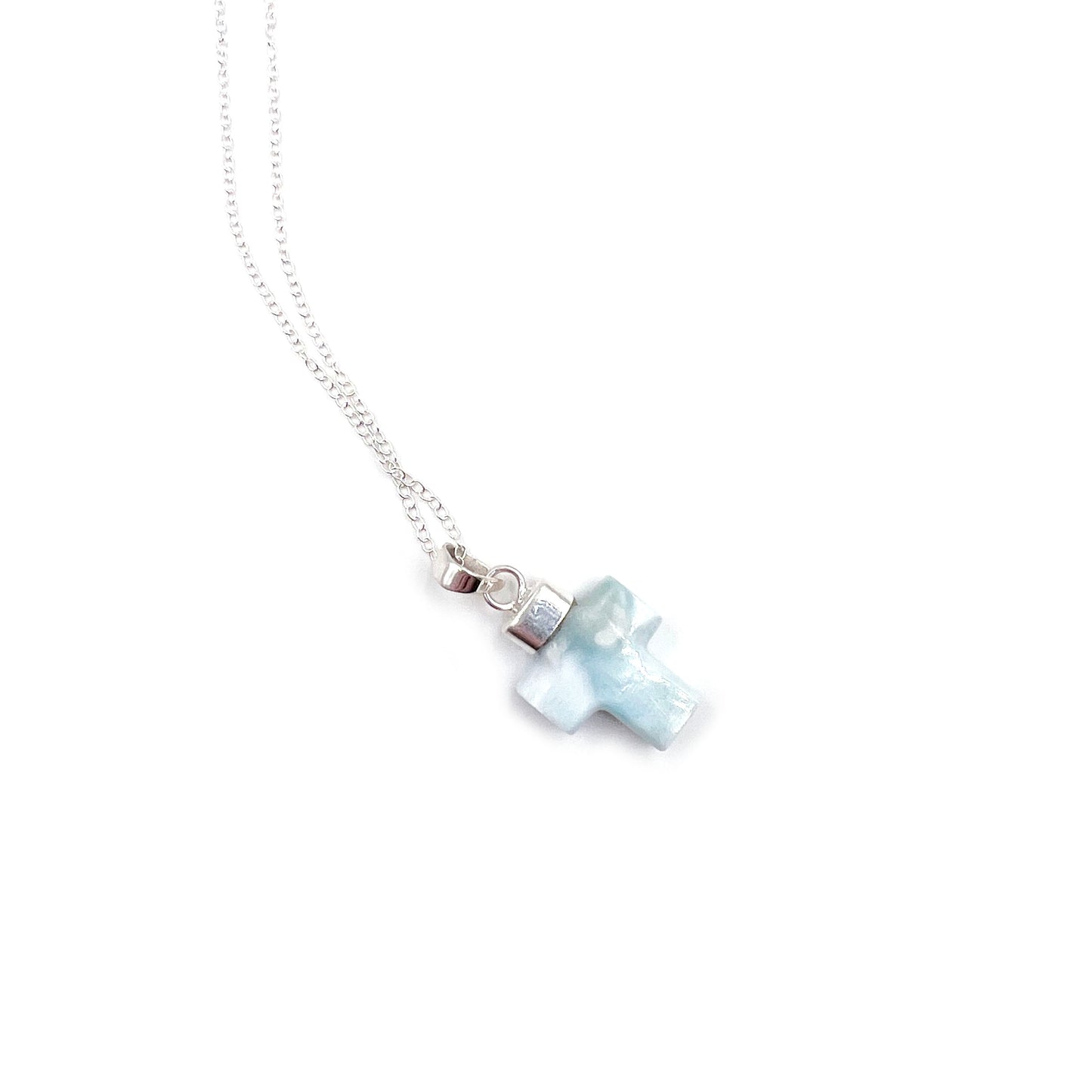 Larimar Cross Pendant