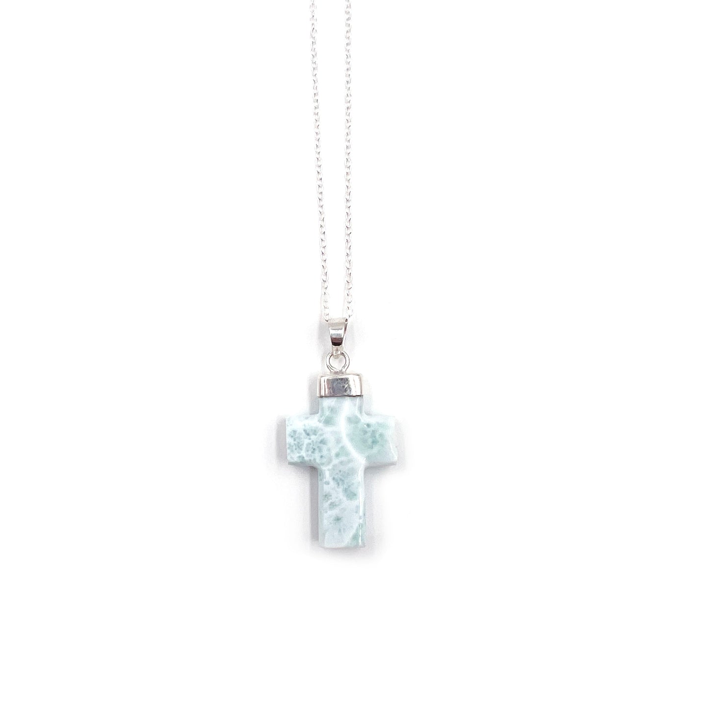 Larimar Cross Pendant