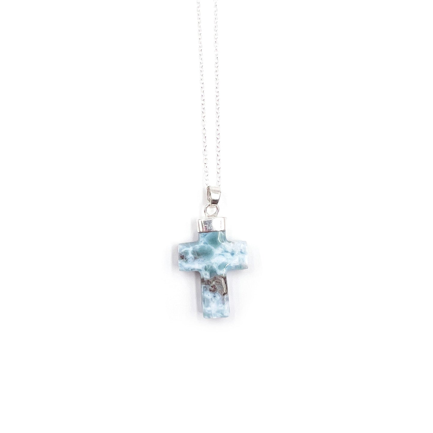 Larimar Cross Pendant