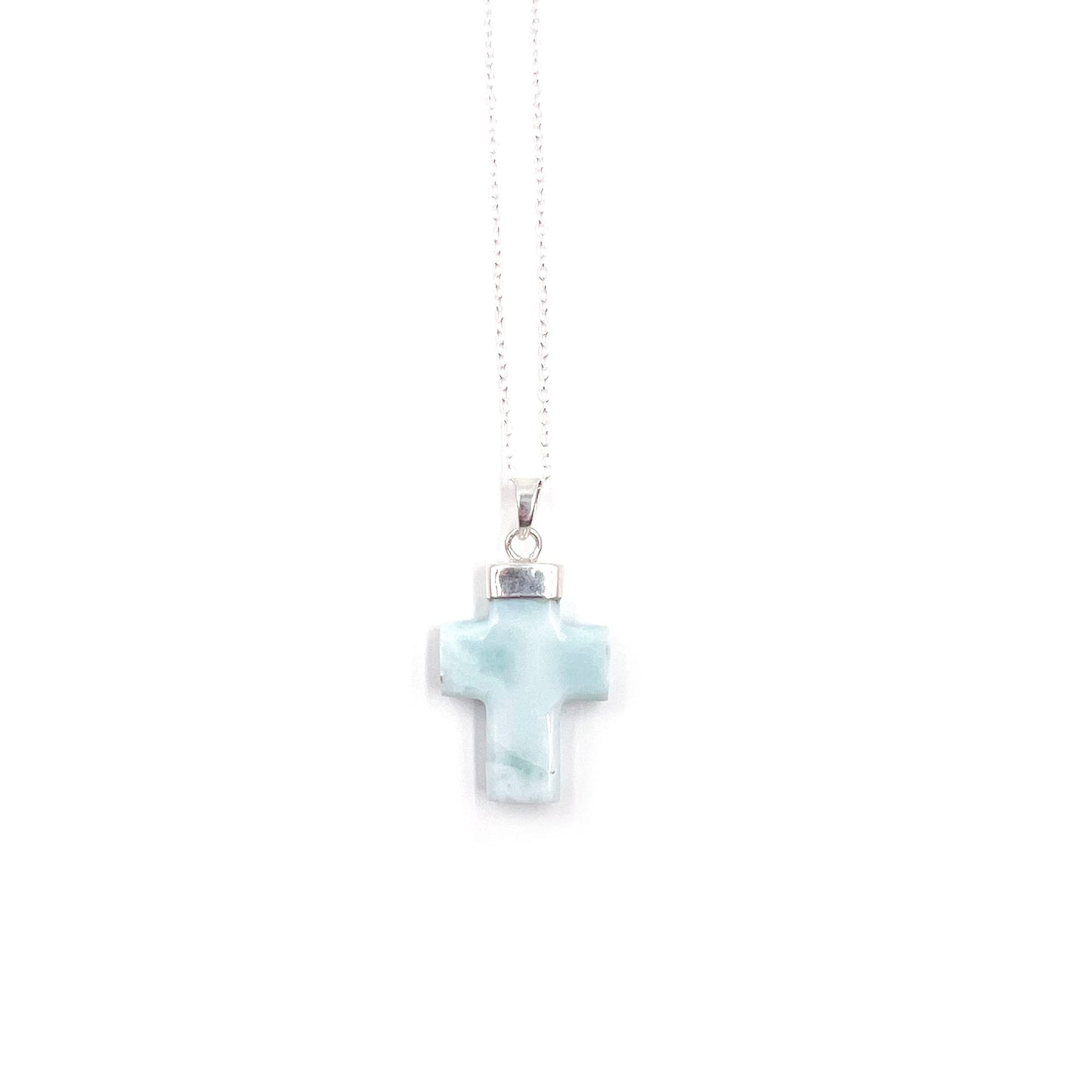 Larimar Cross Pendant