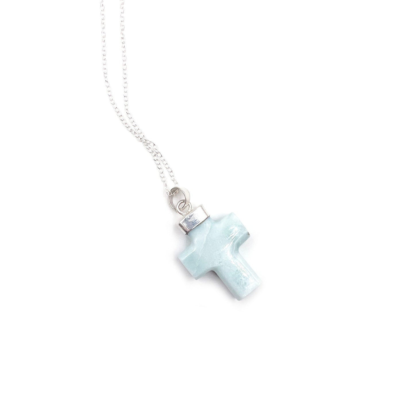 Larimar Cross Pendant