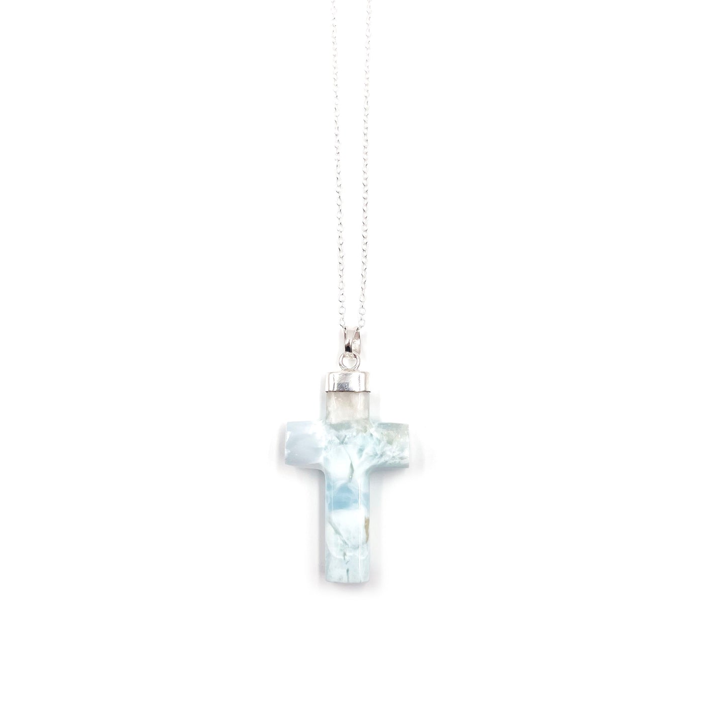 Larimar Cross Pendant