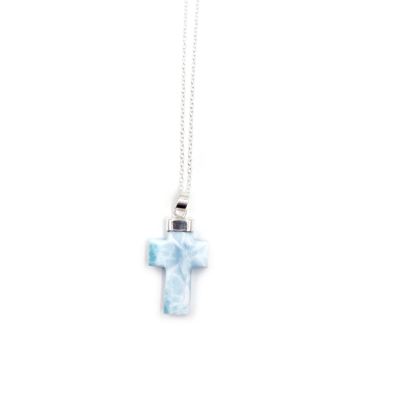 Larimar Cross Pendant