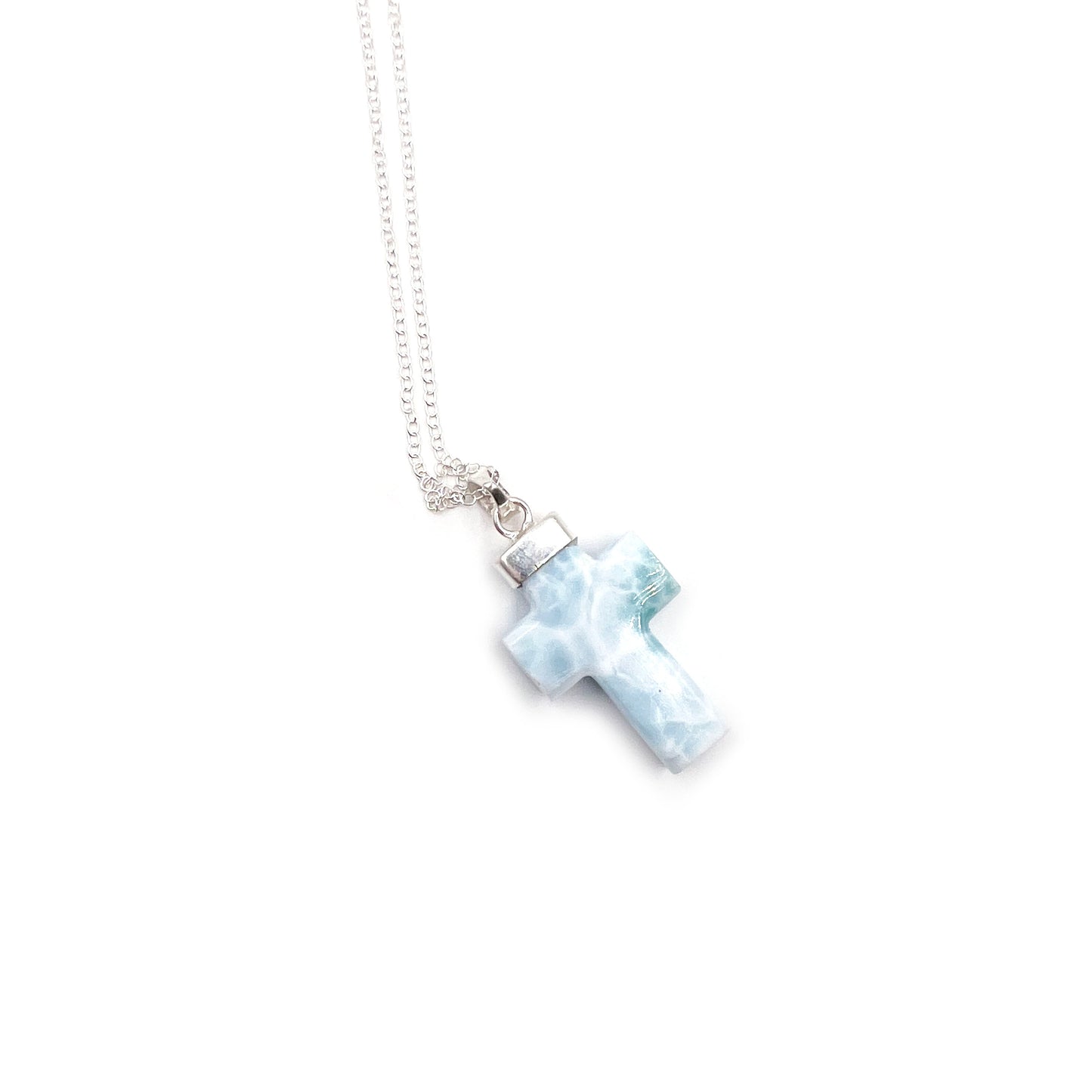 Larimar Cross Pendant