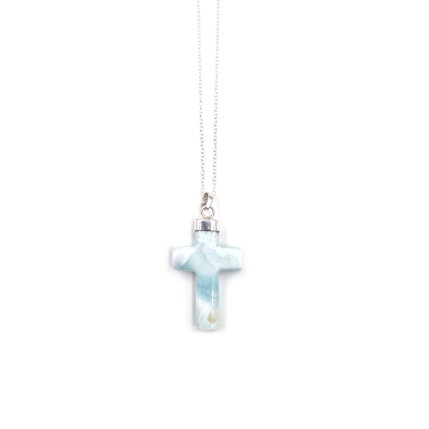 Larimar Cross Pendant