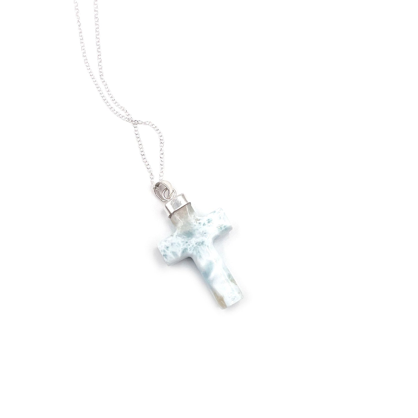 Larimar Cross Pendant