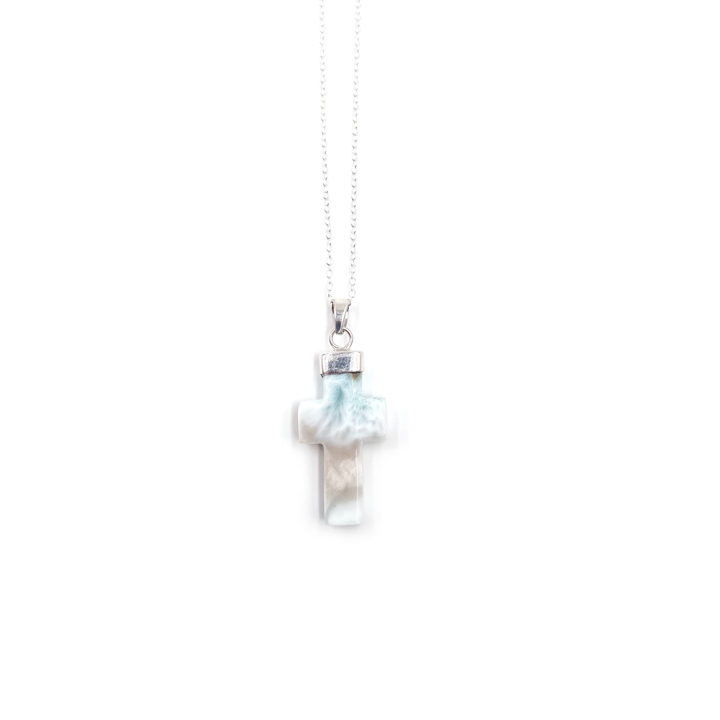 Larimar Cross Pendant