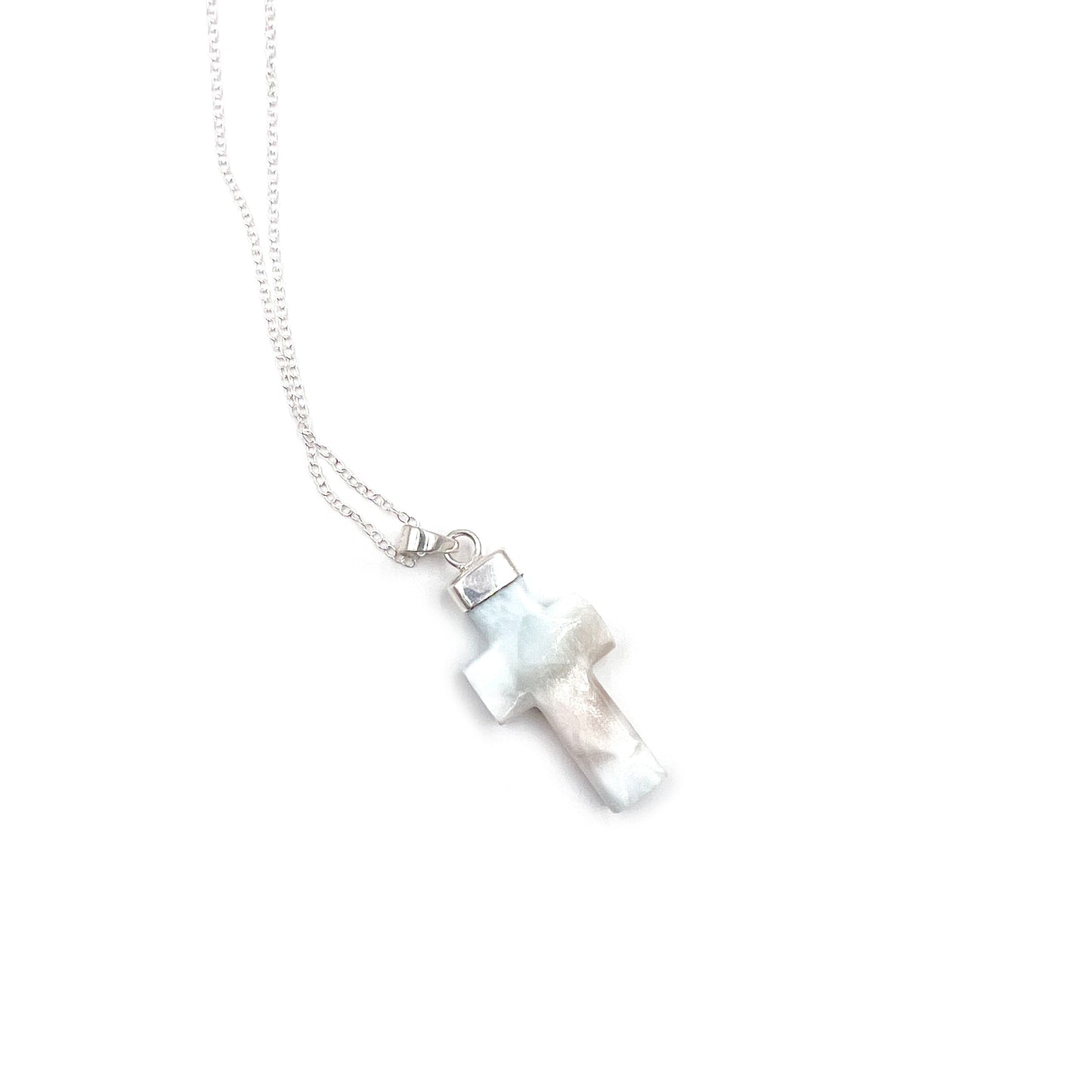 Larimar Cross Pendant