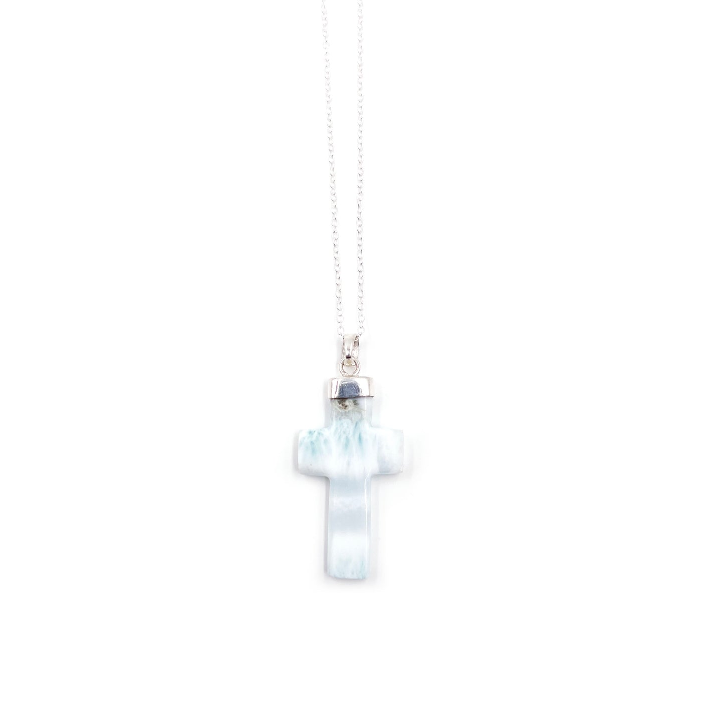 Larimar Cross Pendant