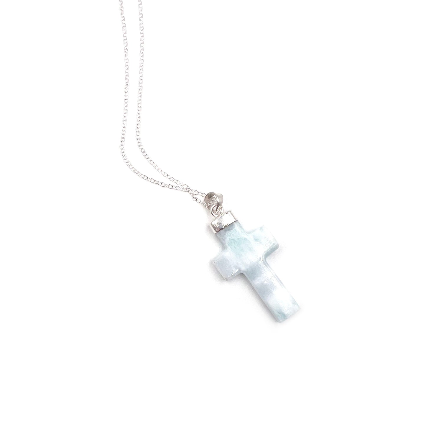 Larimar Cross Pendant