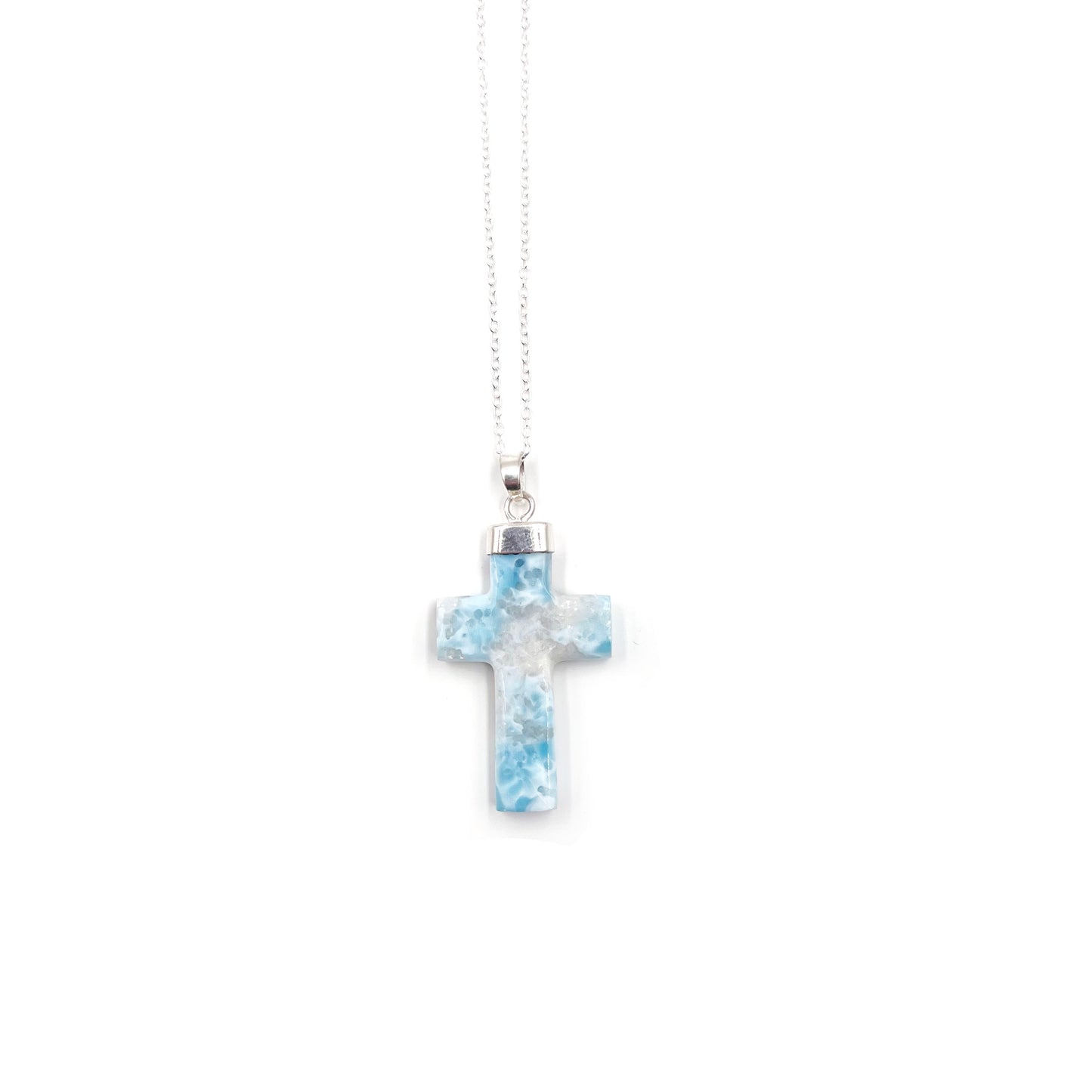 Larimar Cross Pendant