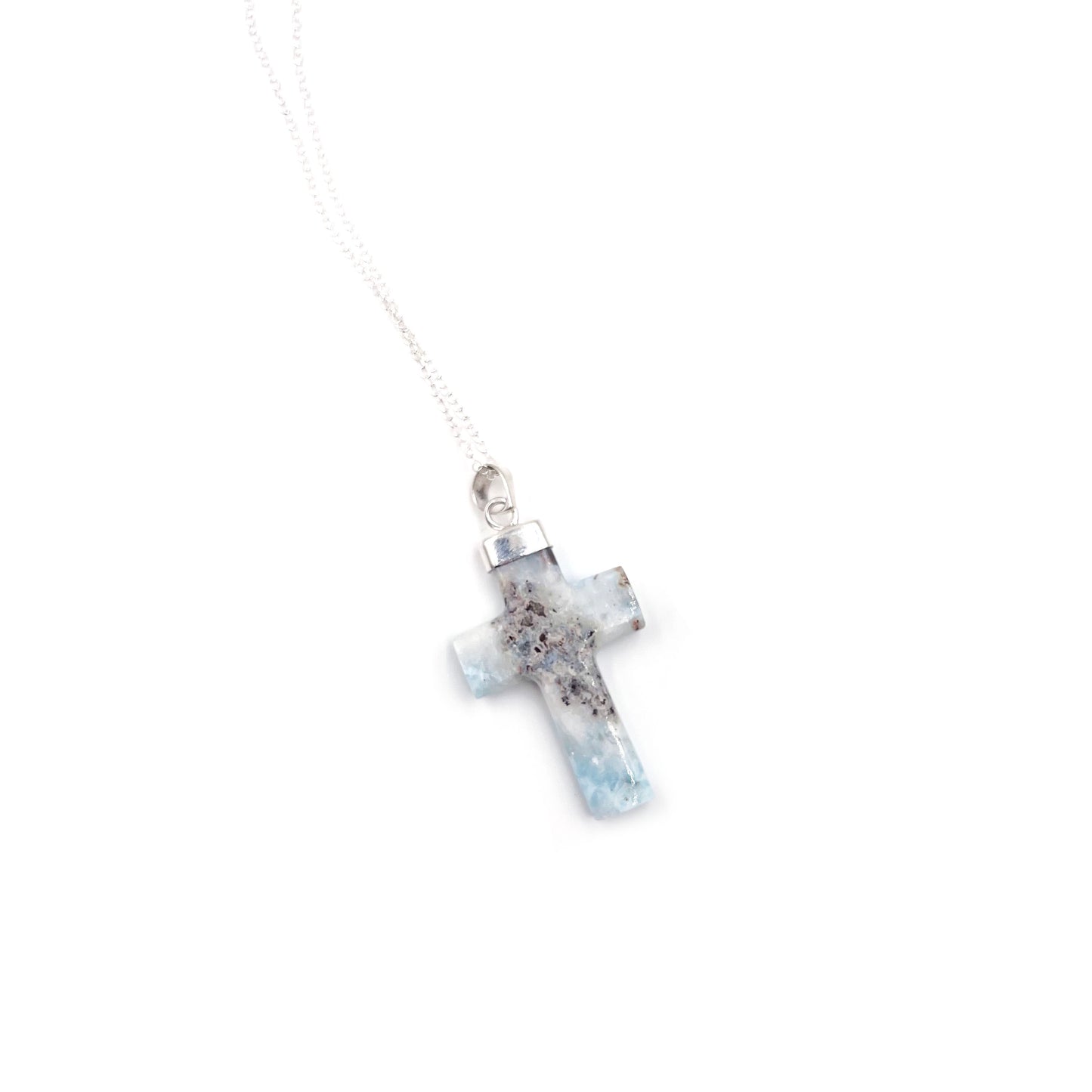 Larimar Cross Pendant