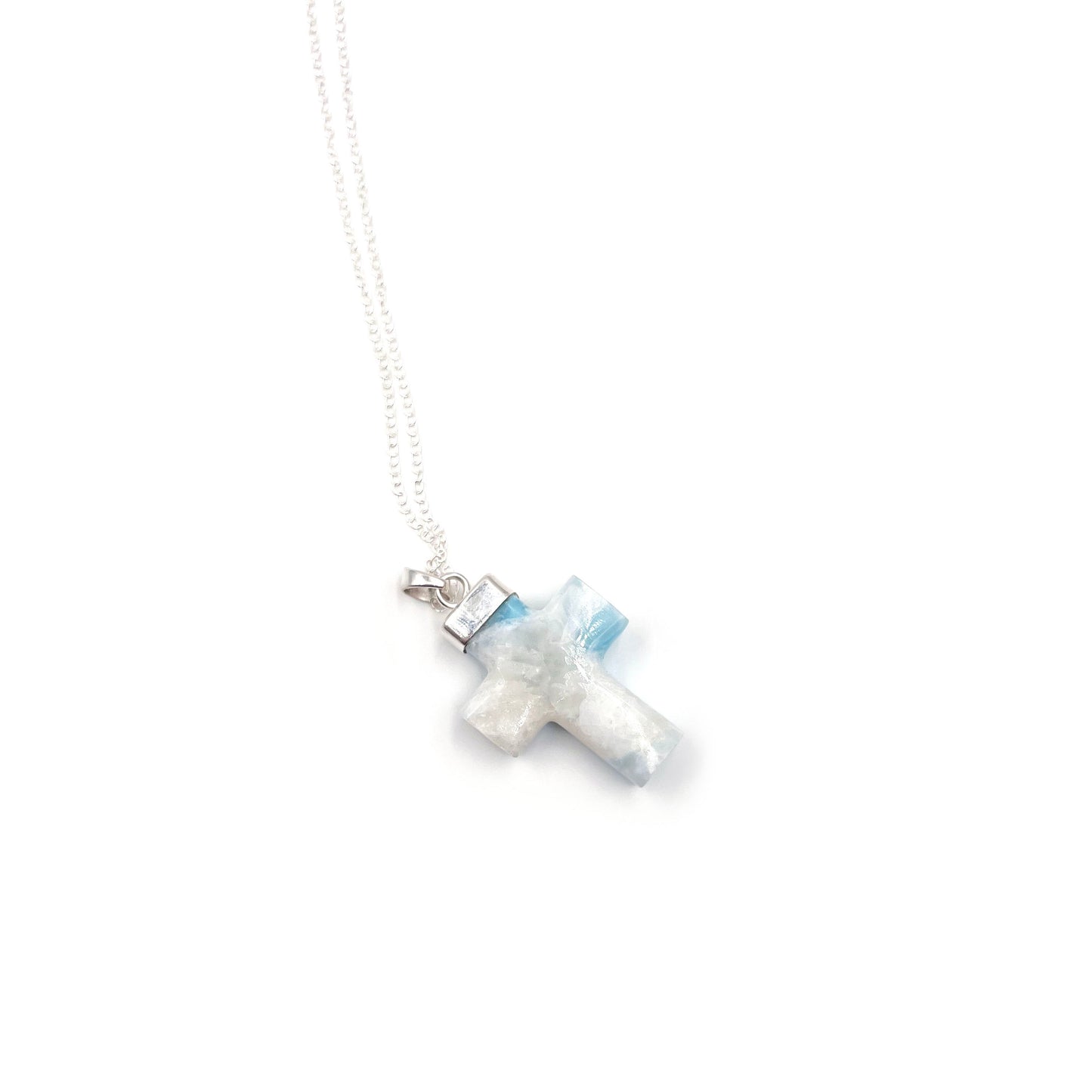 Larimar Cross Pendant