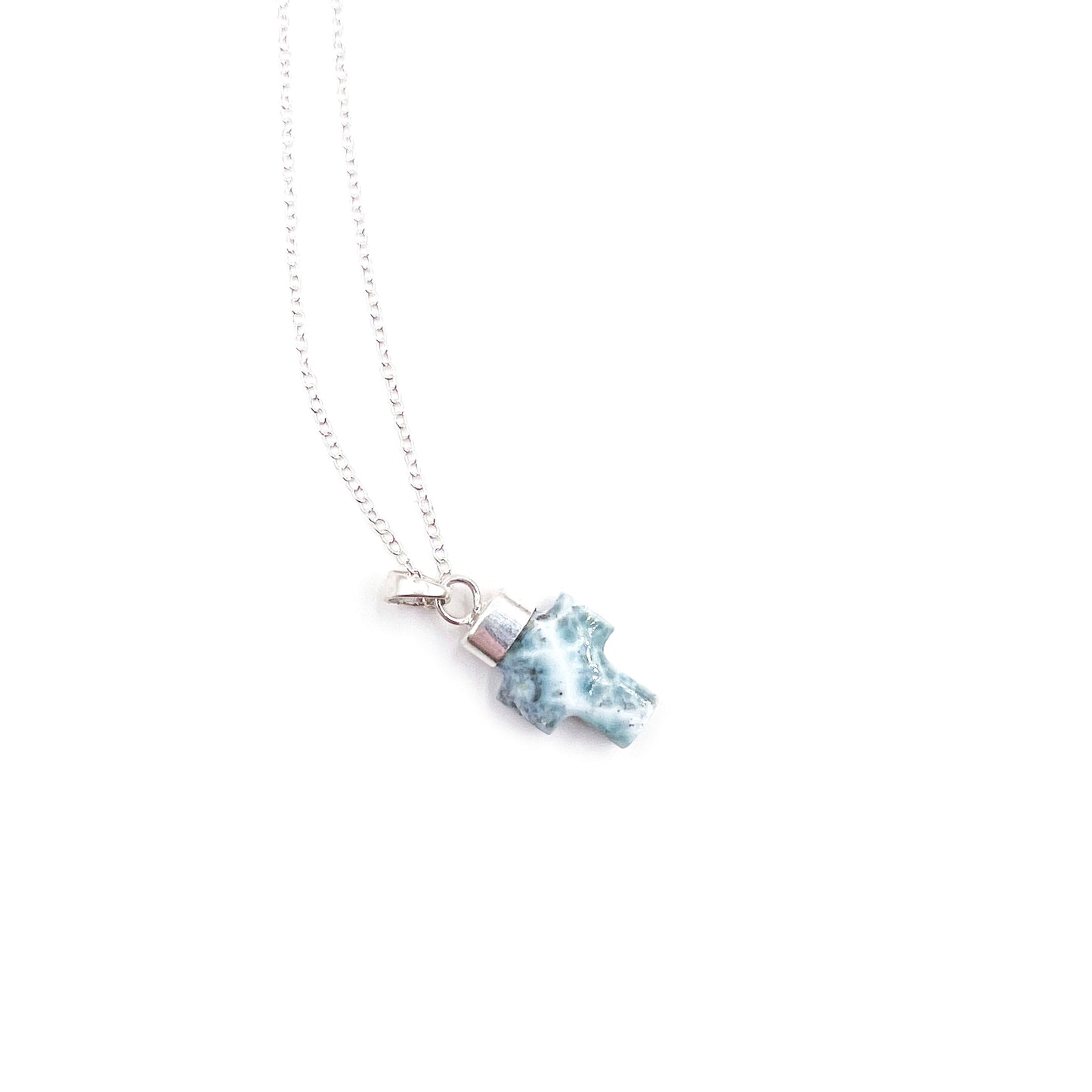 Larimar Cross Pendant