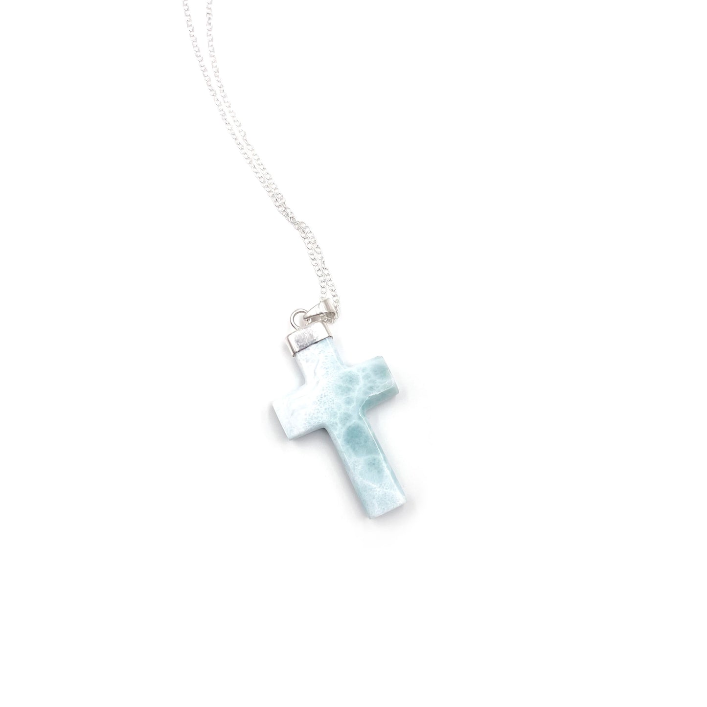 Larimar Cross Pendant