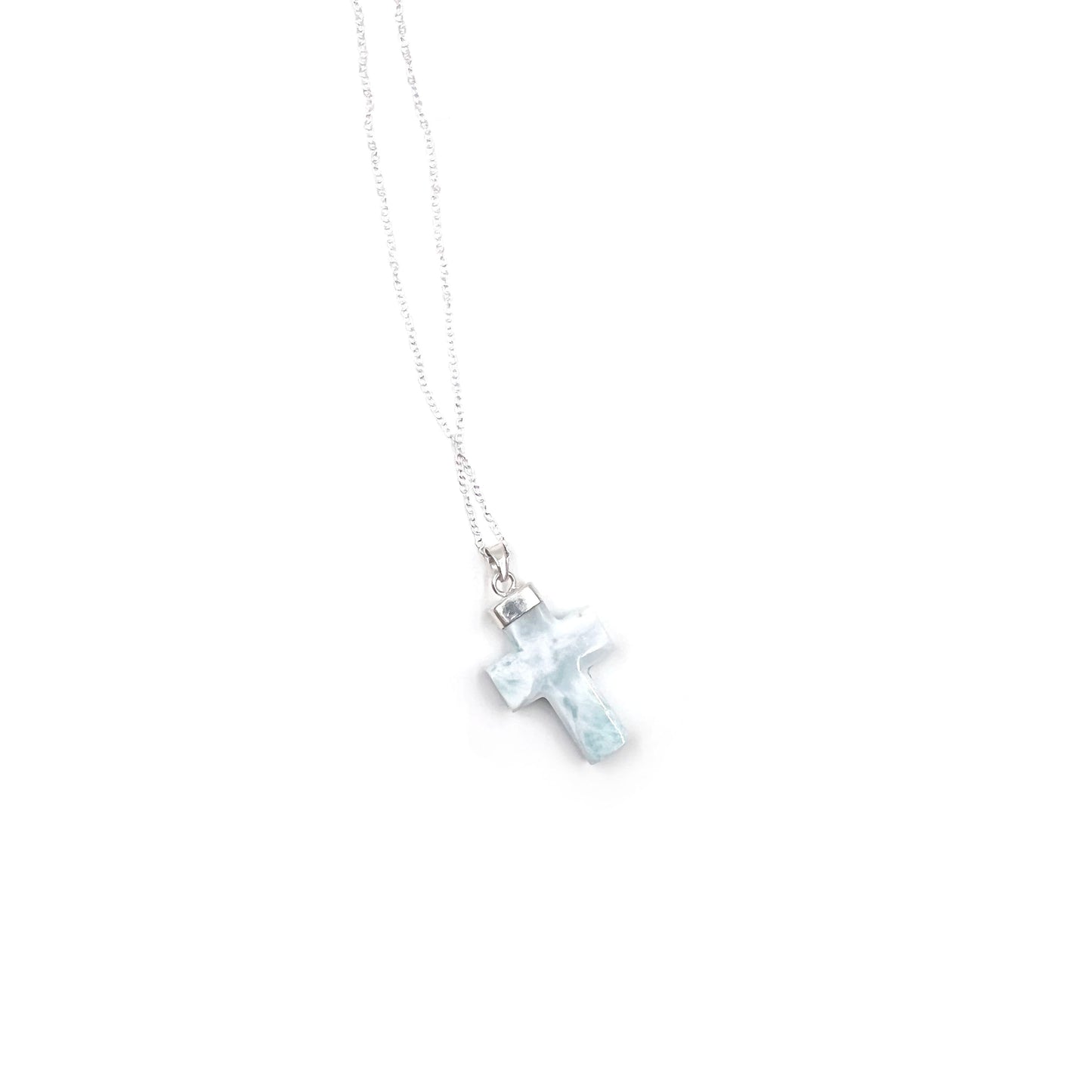 Larimar Cross Pendant