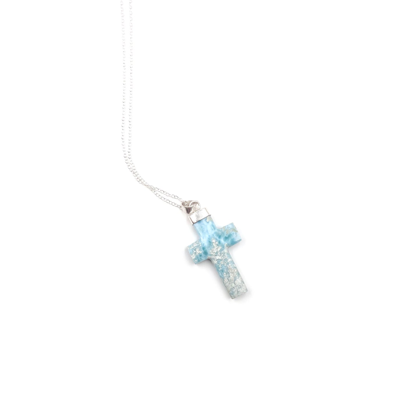 Larimar Cross Pendant