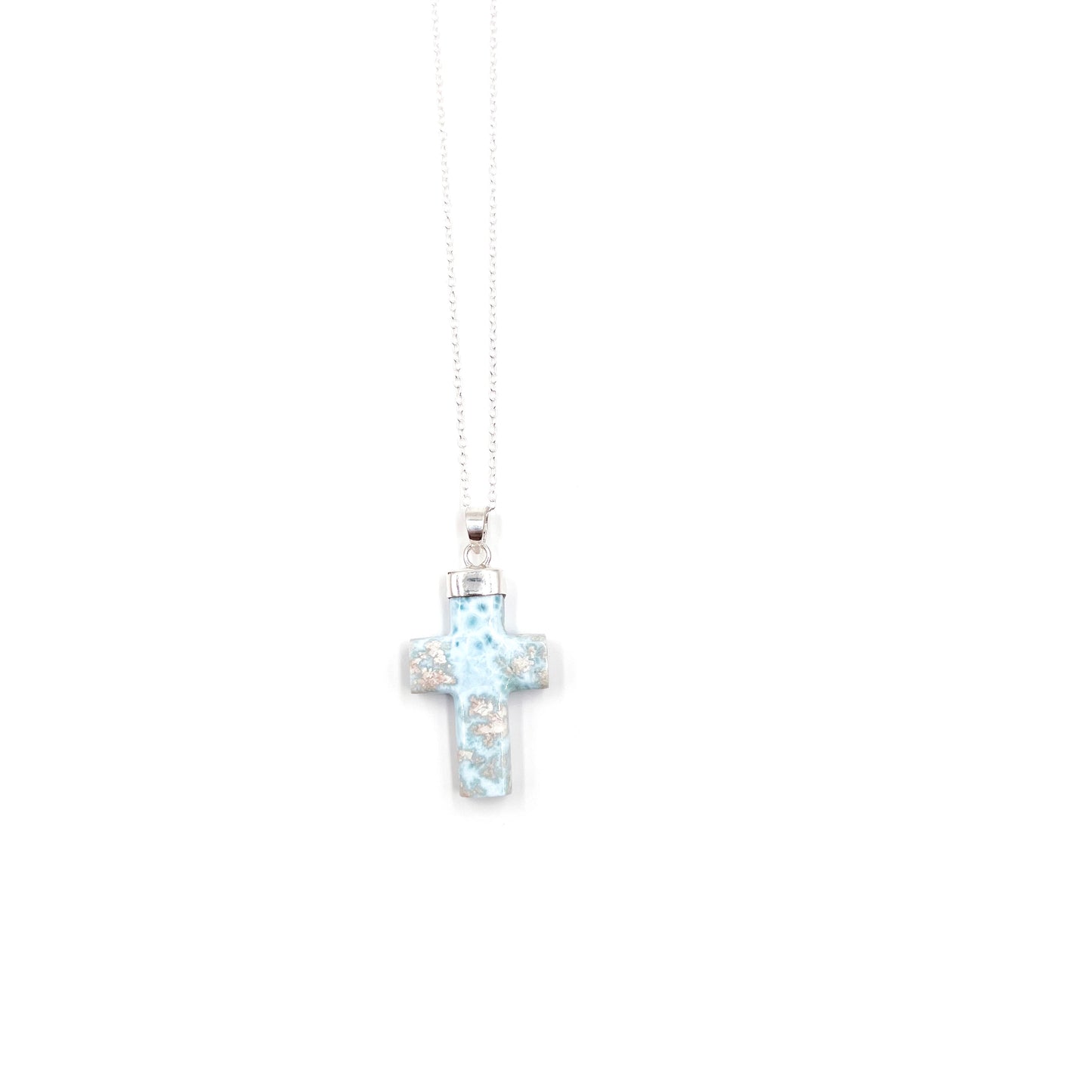 Larimar Cross Pendant