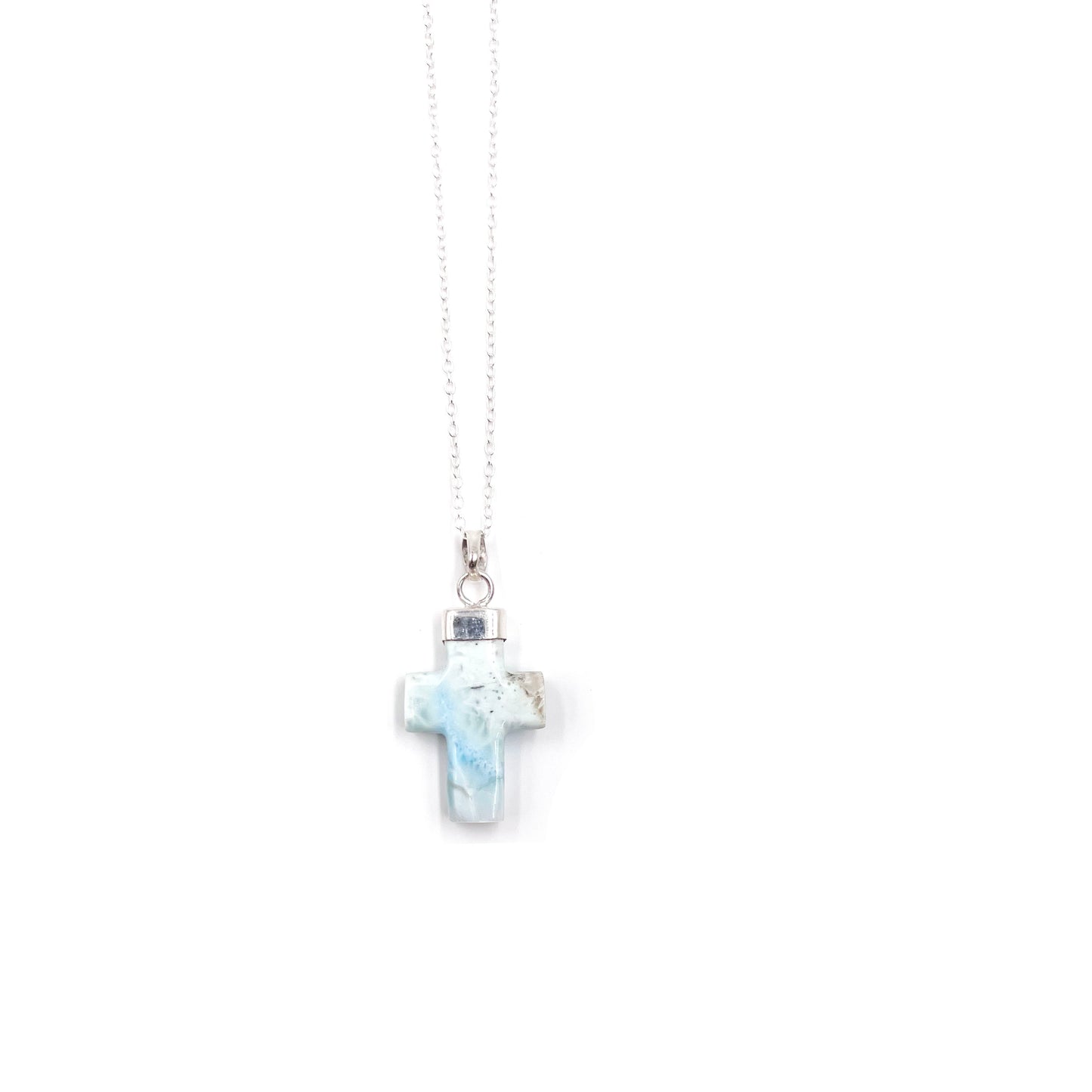 Larimar Cross Pendant