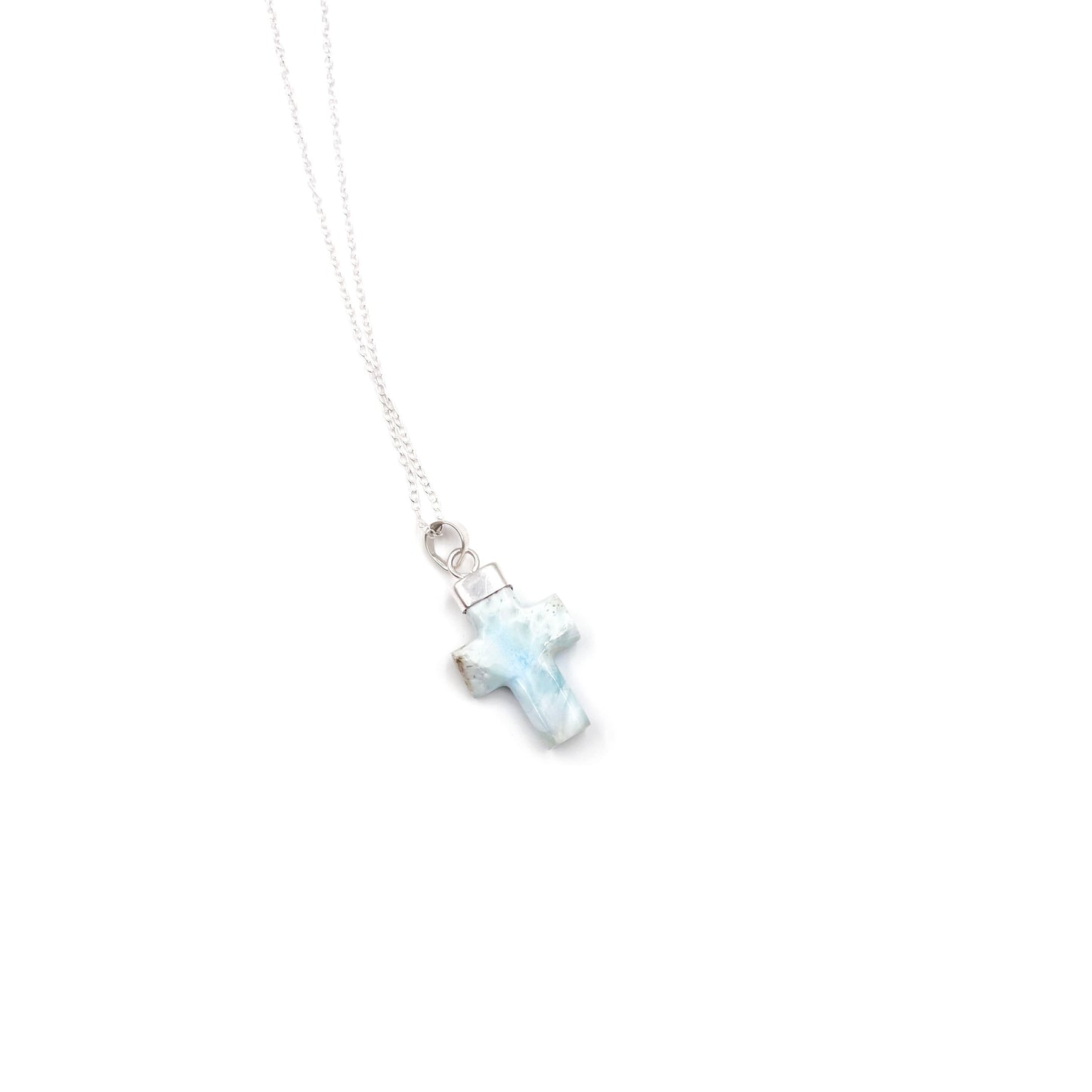 Larimar Cross Pendant
