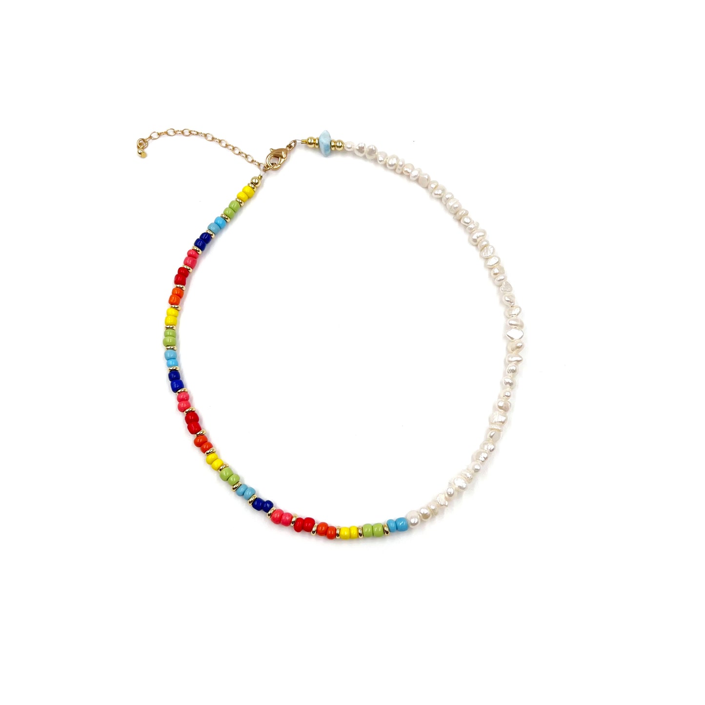 Pearls + Rainbows Necklace