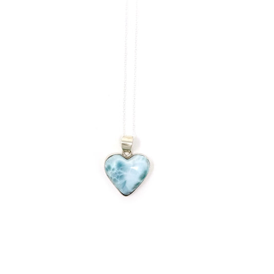 Larimar Heart Pendant
