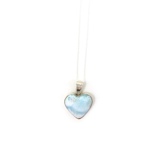 Larimar Heart Pendant