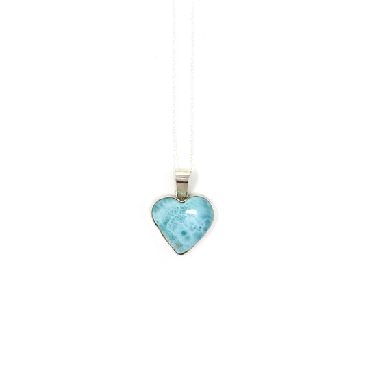 Larimar Heart Pendant