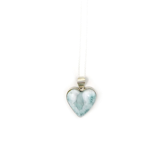 Larimar Heart Pendant