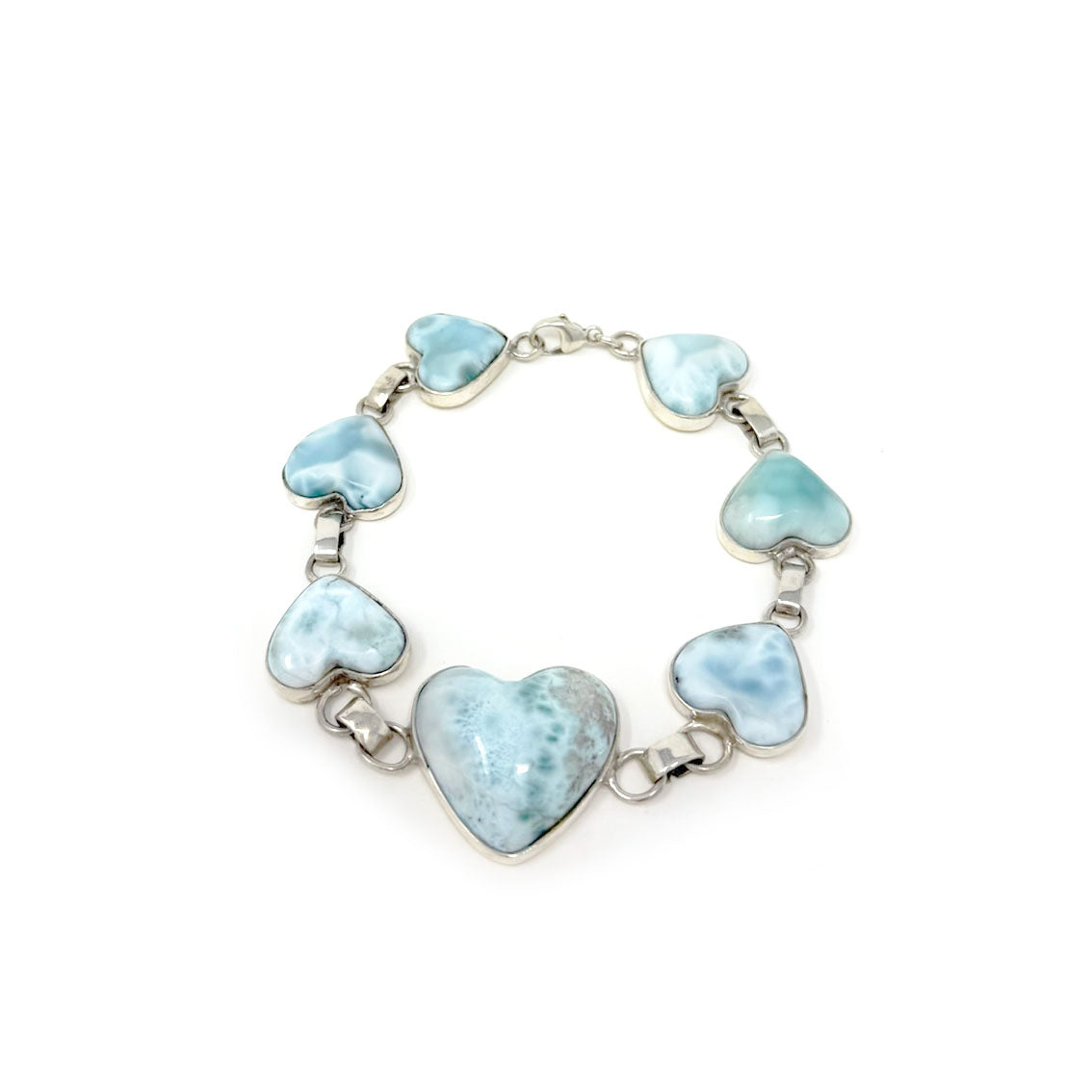 Larimar Heart Bracelet