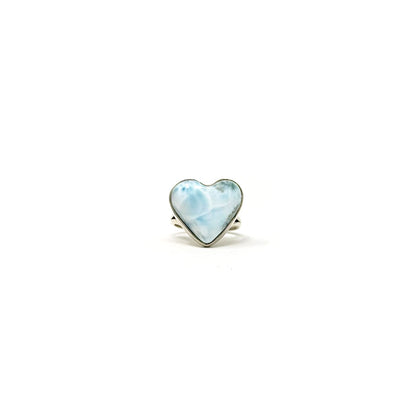 Larimar Heart Ring