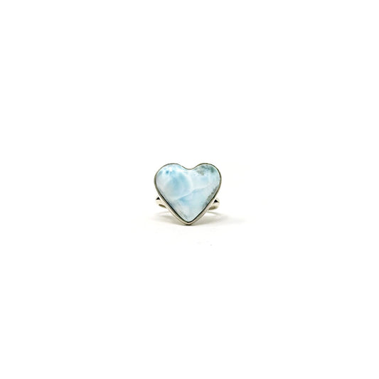 Larimar Heart Ring
