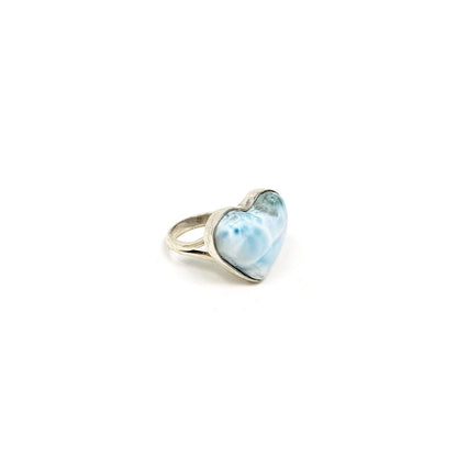 Larimar Heart Ring