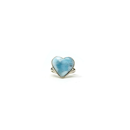 Larimar Heart Ring