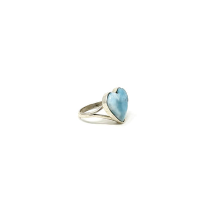 Larimar Heart Ring