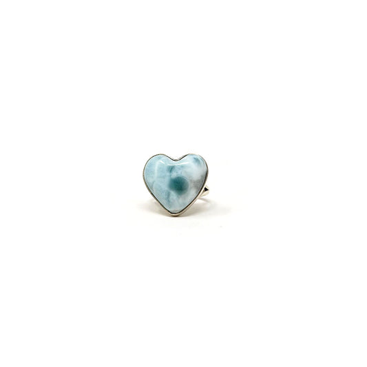 Larimar Heart Ring