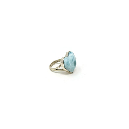 Larimar Heart Ring