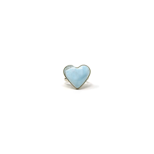 Larimar Heart Ring